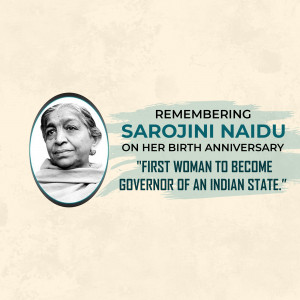Sarojini Naidu Birth Anniversary: 13 Feb | Download Poster and Hd Photos Free 3 Sarojini Naidu Birth Anniversary Hd Photos Download